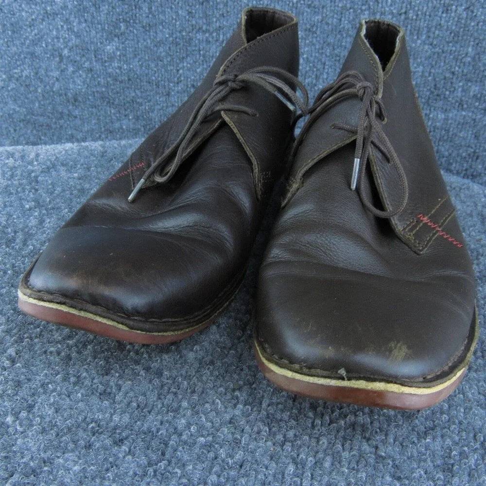Vito Rossi Men Chukka Boots Brown Leather Lace‎ Up Size 11 Medium (D, M)